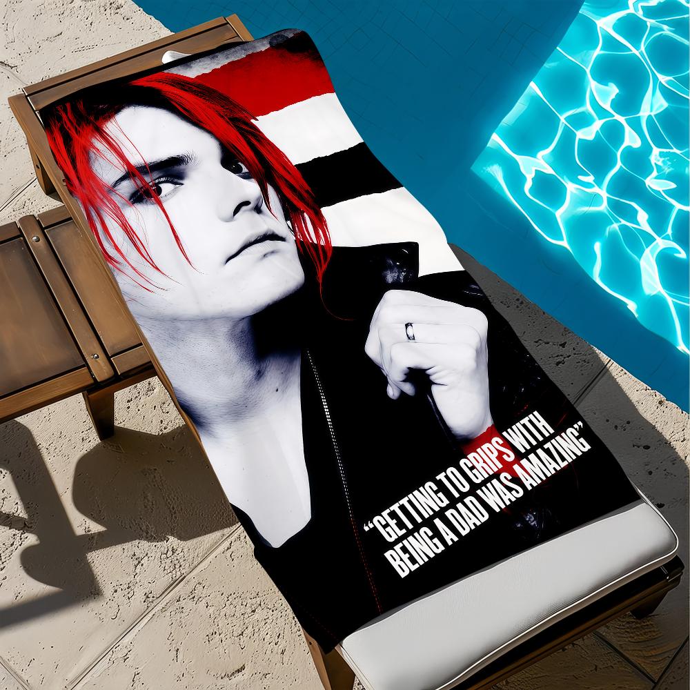 

Rock Band My c-Chemical r-Romance g-gerard way soft Beach Towels Trip swim Pool bathing Towel Gym Spa home Decor Gift Holiday W40*H60(CM)