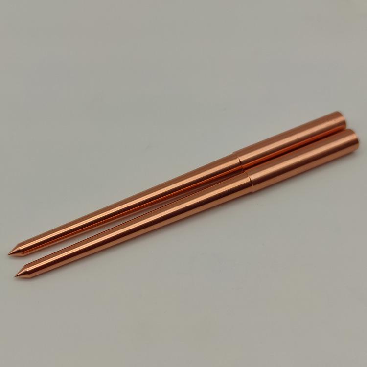 Extra Long EDM Electrode Rod for Submarine Gate Injection - Purple and Tungsten Copper