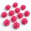 20 pieces of colorful 20mm flat back resin 3D roses suitable for decorating phone cases, jewelry making, DIY materials