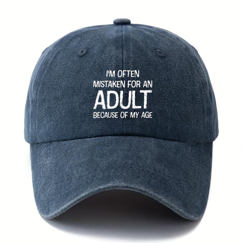 FabricMAKEFGE Iaposm Often Mistaken for an Adult Baseball Cap  Adjustable Snapback Trucker Hat for Men  Women