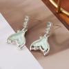 925 Silver Fishtail Zircon Earrings - Elegant, Trendy, Niche Luxury