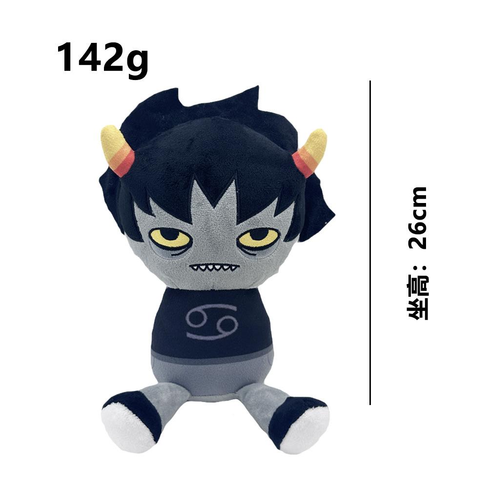 Homestuck John Egbert Plush Toy Cute Armless Boy With White Clothes Black Hair Stuffed Doll Pillow Toy For Kid Gifts