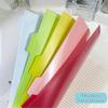 5 Pcs Plastic Dividers Index Page Folders 3 Holes File Folders Separator Binder Sheet Protectors Document Organizers