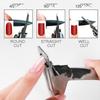 Fake Nail Cutter Professional Nail Clippers Straight Edge Acrylic Nail Clipper Tips Manicure Cutter Guillotine Cut False Nails
