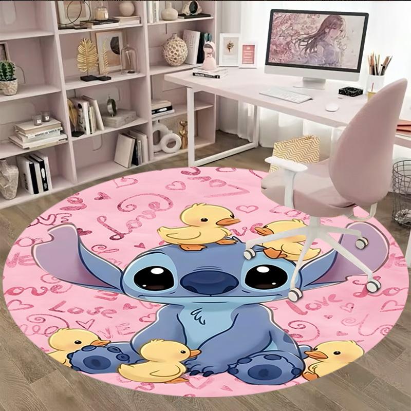 1pc S-Stitch1 Carpet, Round Rug, Comfortable, Suitable for Entryways, Living Rooms, Office, And Bedrooms, Christmas Decoration
