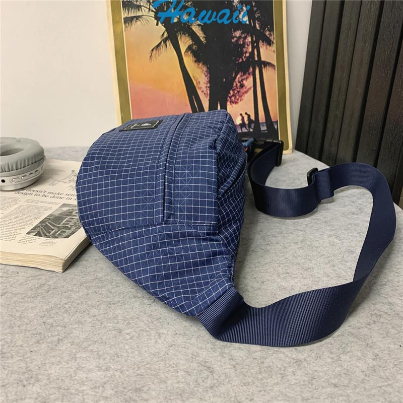 Waterproof Nylon Sling Bag for Unisex Multiple Pockets Outdoor Travel Waist Pack