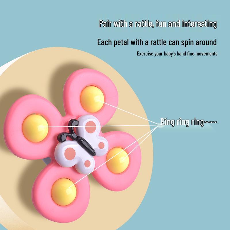 Cross-Border Rotating Insect Flower Spinner for Baby Dining Table