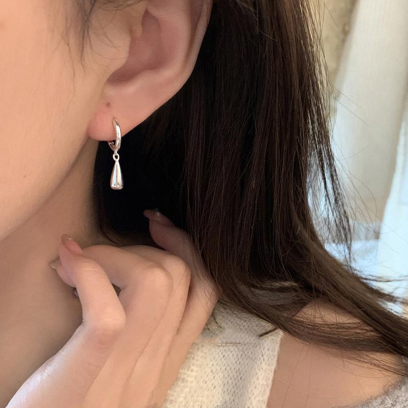 1 Pair Simple Elegant Water Drop Ear Buckle For Women Girls Fashion Temperament Stud Earrings Fine Jewelry Accessories Gifts