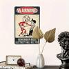 Vintage Electricity Warning Tin Sign Metal Poster for Man Cave Garage Bar Wall Decor