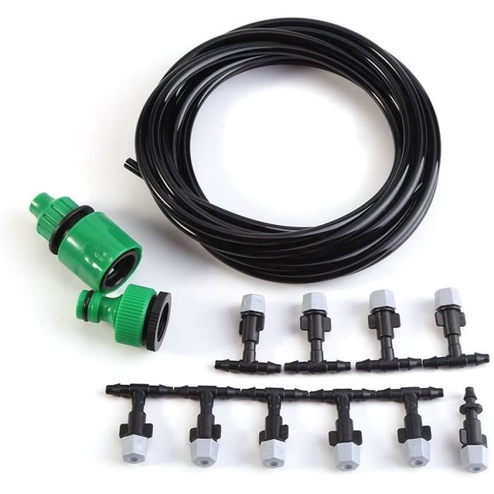 

Комплект охолодження туманом, автоматичний поливальний шланг, поливальна насадка, сад, патіо, крапельне мікрозрошення [690]