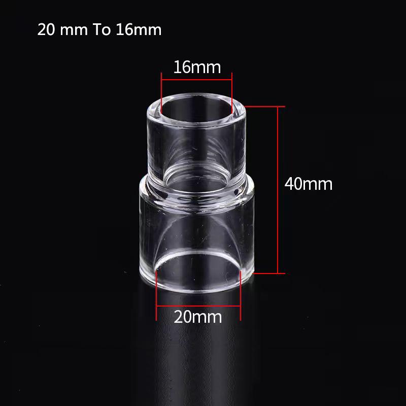 Transparent Acrylic Pipe Variable Diameter Direct Connectors Aquarium Fish Tank Joints Water Tube Garden Irrigation DIY Fittings