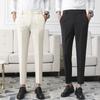 Non-iron Business Little Feet Suit Men Fabric Dress Pants Slim Straight Casual Suit Pants Plus Size