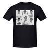 Unisex Dylan Minnette Ausdrucks-Collage Schwarzes T-Shirt