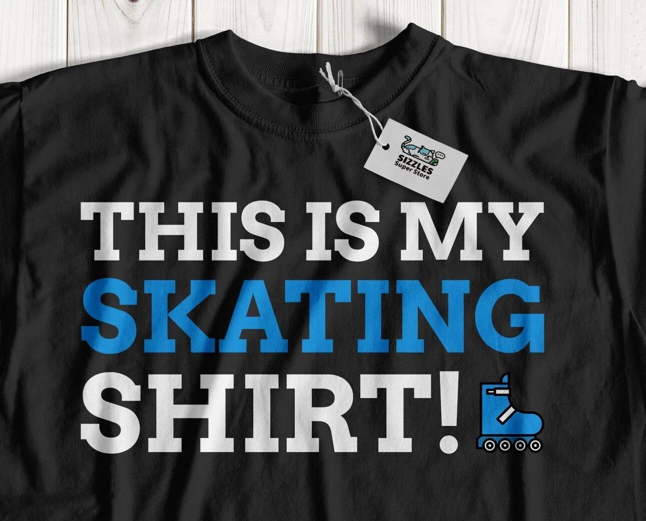 This is My Skating Shirt! Unisex Funny Rollerblading T-Shirt Rollerblades Gifts M