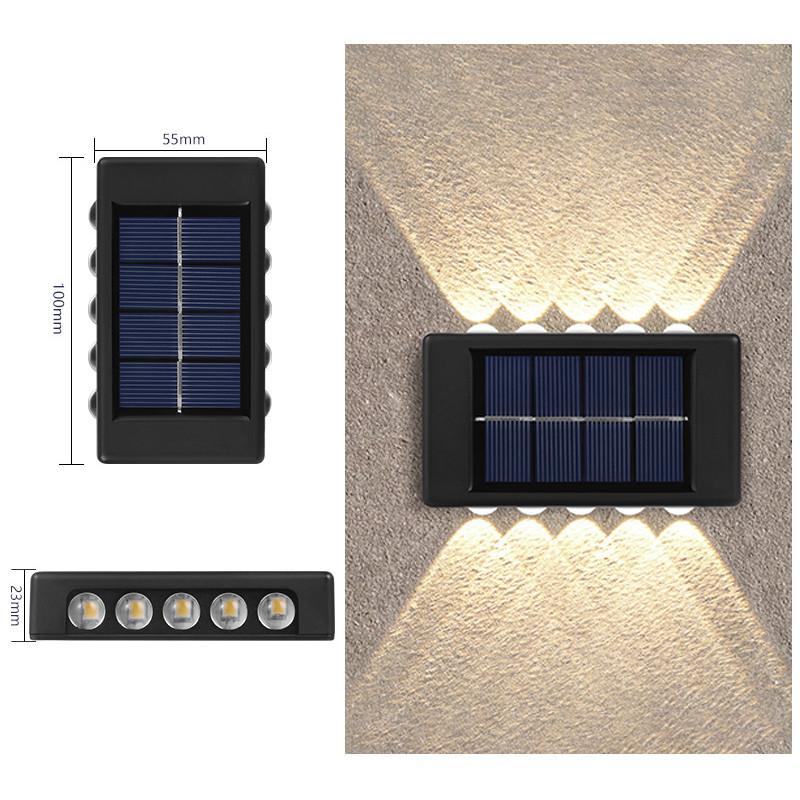 Solar Wall Lamp Outdoor Luminous Lighting Garden Fence Decoration Sunlight Light