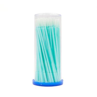 Mint Green Long-tip Cotton Swabs for Eyelash Perming and Nano Tip Cleaning