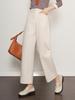 2025 Women's Small Size Cotton Linen Wide Leg Pants - Versatile, Slimming, Casual for Spring & Autumn