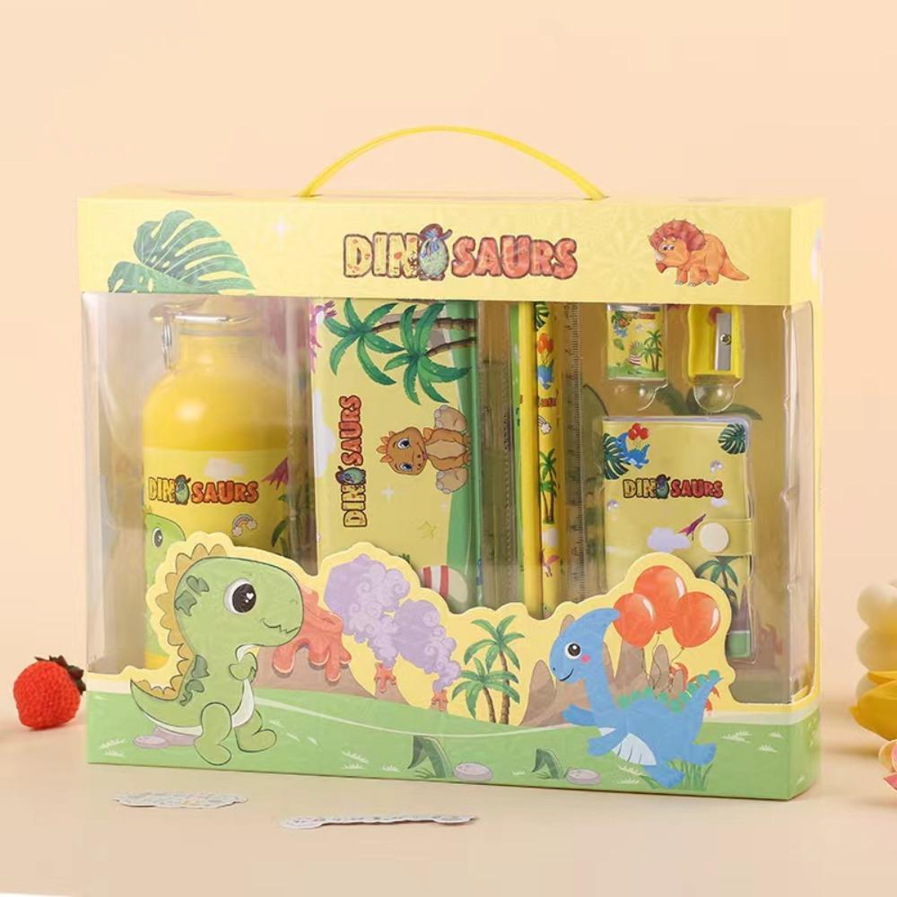 Ruler Notebook 8 In 1 Stationery Set Pencil Eraser Stationery Set with Tumbler  Boys Girls