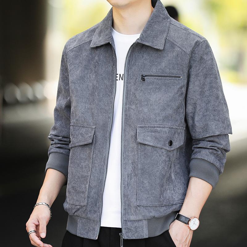 Bunda Muži Manšestr Volné Lapel Pánský kabát Pánský kabát