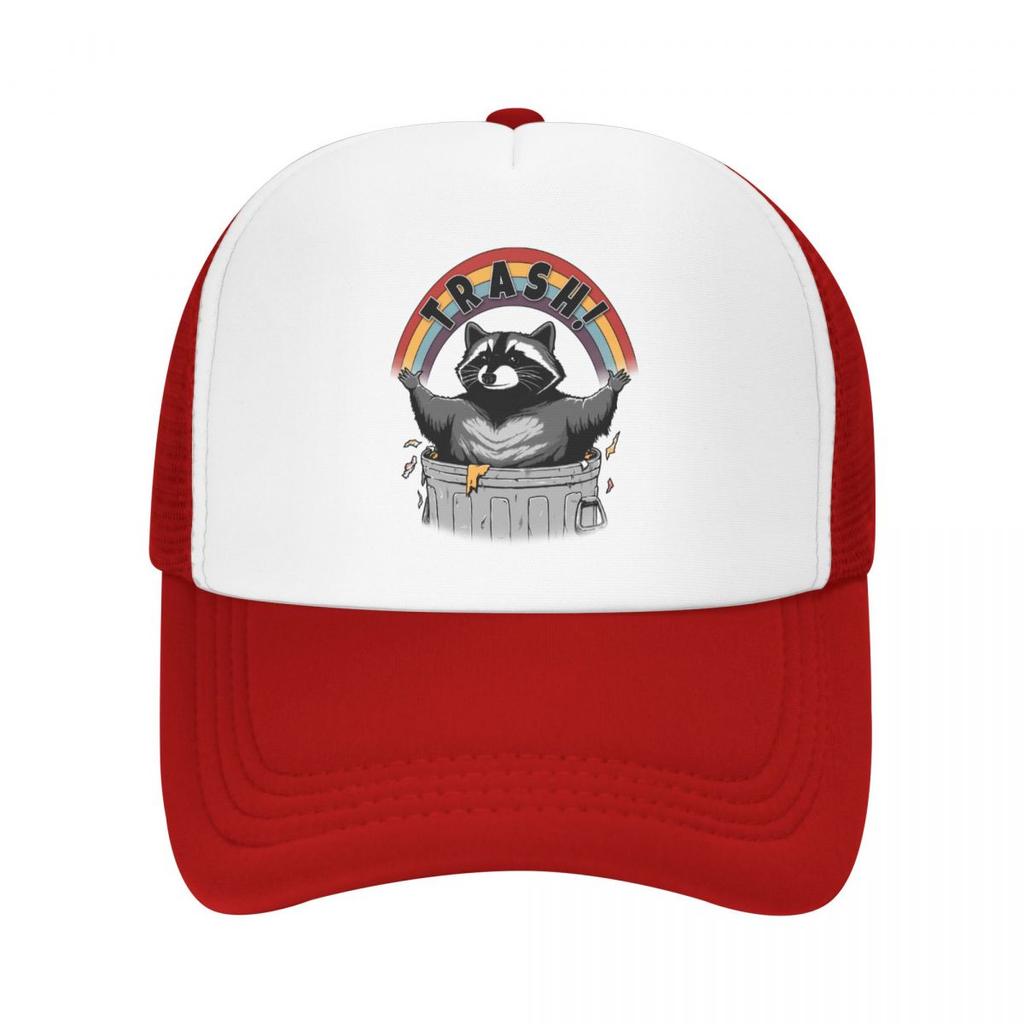 Șapcă de baseball Retro Live Fast Eat Trash Raccoon în aer liber, unisex, WoUnisex, reglabilă, pălărie de camioner, șapcă de primăvară snapback