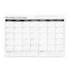 Peel and Stick Dry Erase Calendar PET Material Whiteboard Calendar Fridge Calendar  Wall Mount