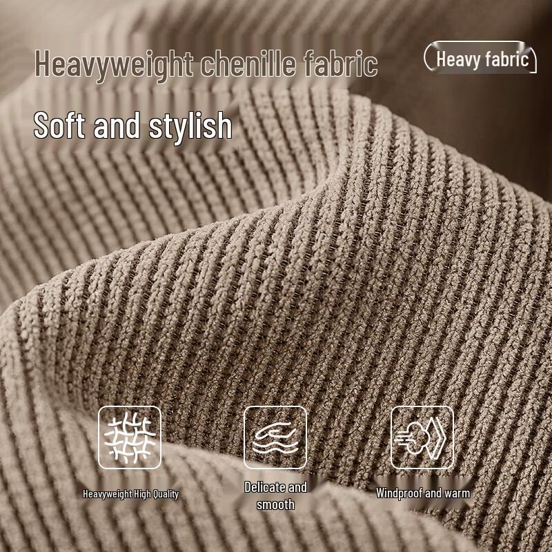 JEANSWEST LIFE Men's Heavy Chenille Loose Tapered Casual Trousers