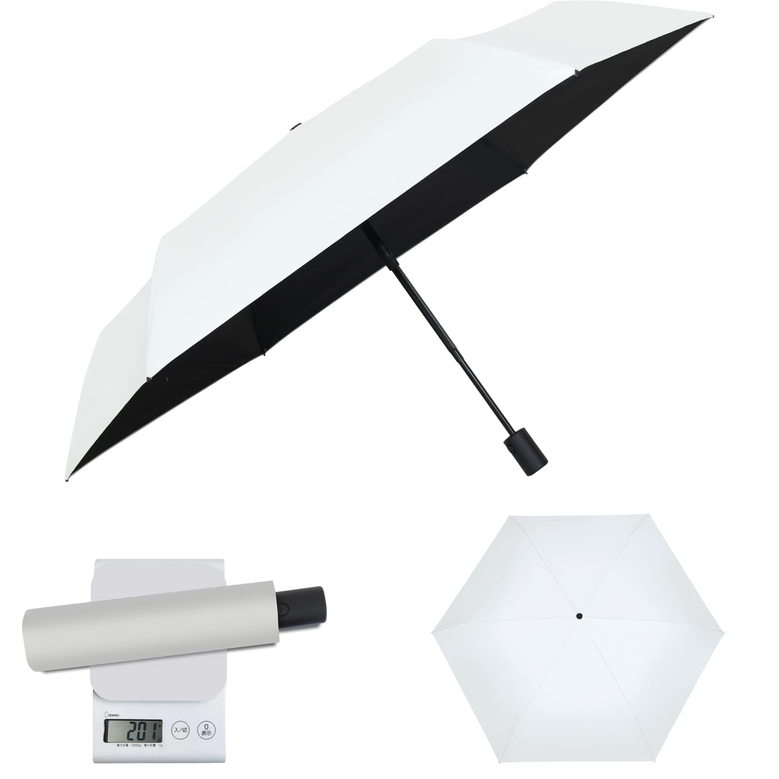 

Легкий складной зонт весом 218 г с автоматической безопасностью, подходит для защиты от солнца и УФ-лучей, 30 денье C6 супер и предотвращает выпадение из