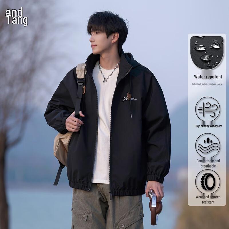 

Men s Hooded Outdoor Workwear Jacket L