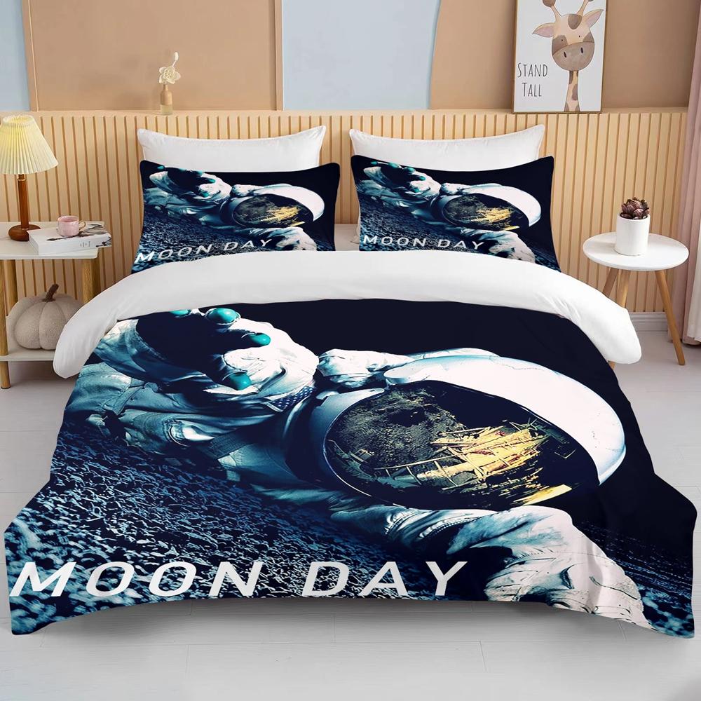 10 Sizes Space Astronaut Bedding Set Queen King Single Cartoons Duvet Covers with Pillowcase Bed Cover Sets for Boys Girls