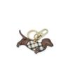 Daks Brown Check Color Leather Keyring Dbho6ee84w3