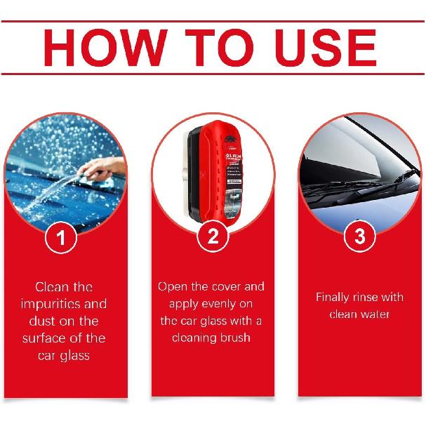 2Pack Automotive Oil Film Cleaning Brush New Glass Coating For Windshield Glass Oil Film Remover, Strong Front Windshield Remover For Windshield