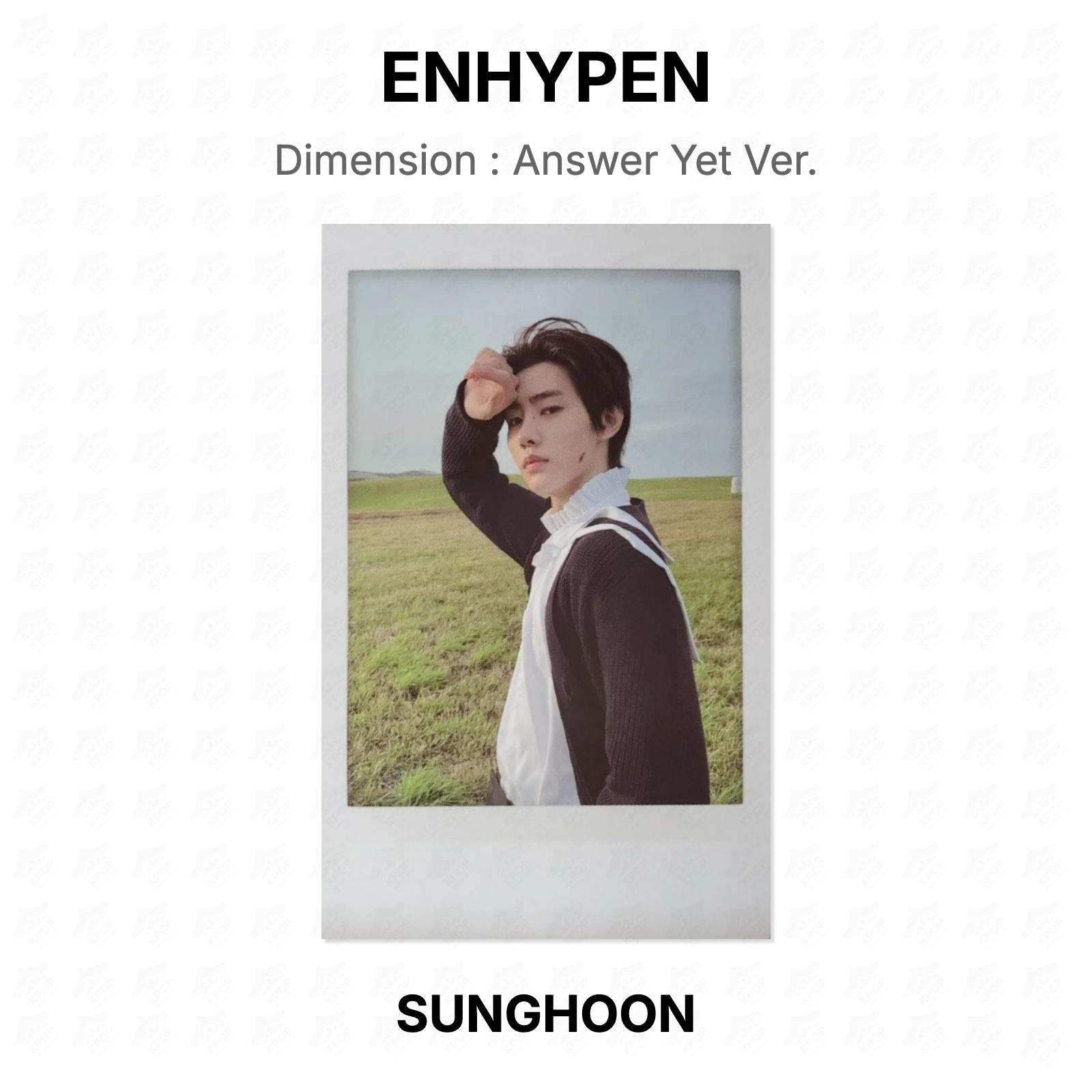 ENHYPEN Dimension : Answer Yet Ver. Official Photocard SUNGHOON 02