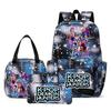 3-teiliges Schulrucksack-Set für Schüler Große Kapazität Oxford-Stoff Schultasche mit Schultergurt und Federmäppchen