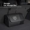 Car High-capacity Leather Storage Bag Car Trunk Organizing Box For Peugeot 107 408 4008 308 3008 5008 508 2008 208 301 407 4008 R1