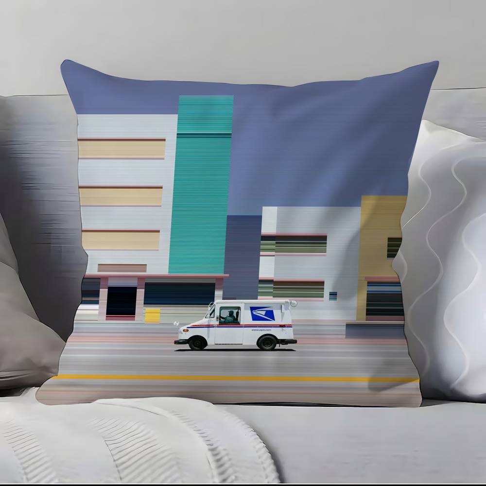 World Premium Printing Pillow Case Anti-dustmite Pillowcase Invisible zipper silky short plush Sofa cushion cover