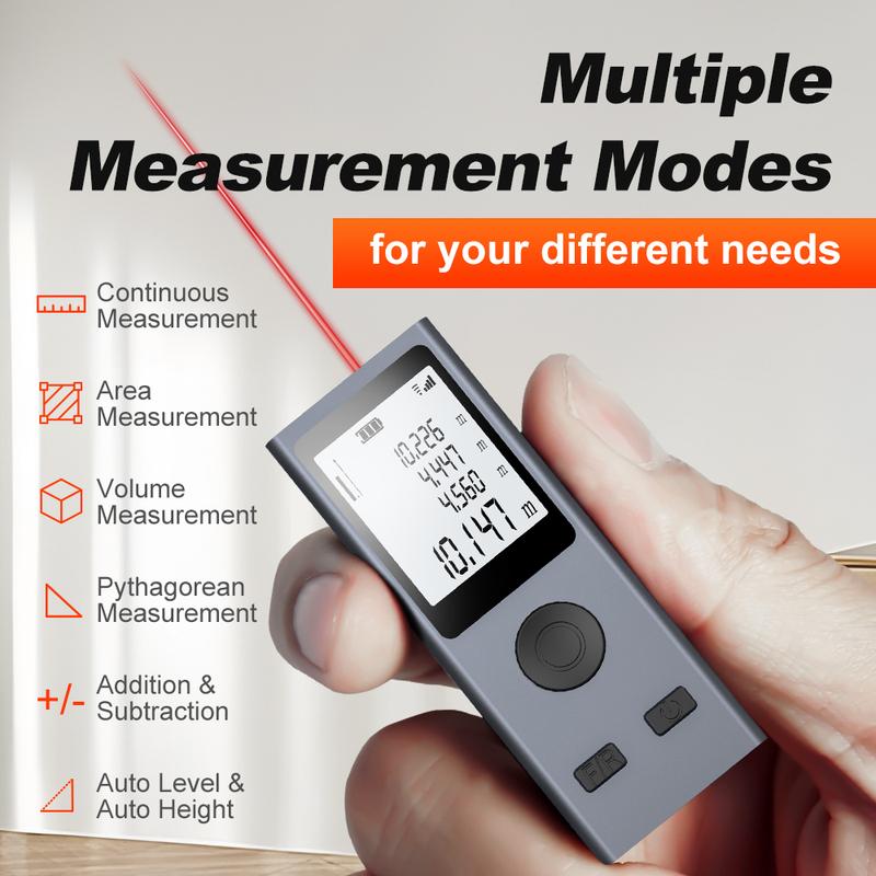 Mini Digital Distance Meter 30M 50M 60M Tape Build Measure Device Ruler Test Tool Tape Measure Roulette Range Finder