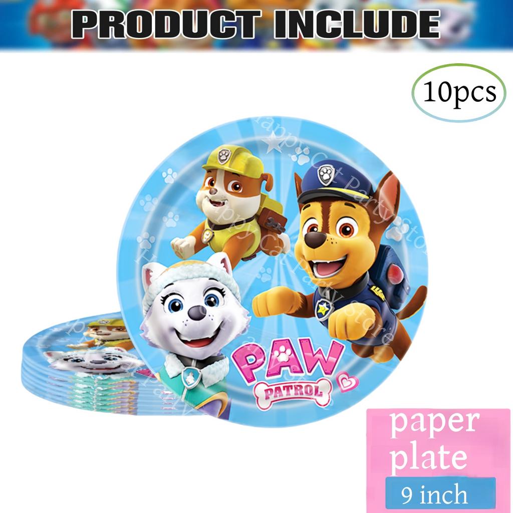 New PAW Patrol Birthday Party Decorations Dog Skye Balloons Plate Tablecloth Gift Bag Baby Shower Kids Party Supplies Toys gifts