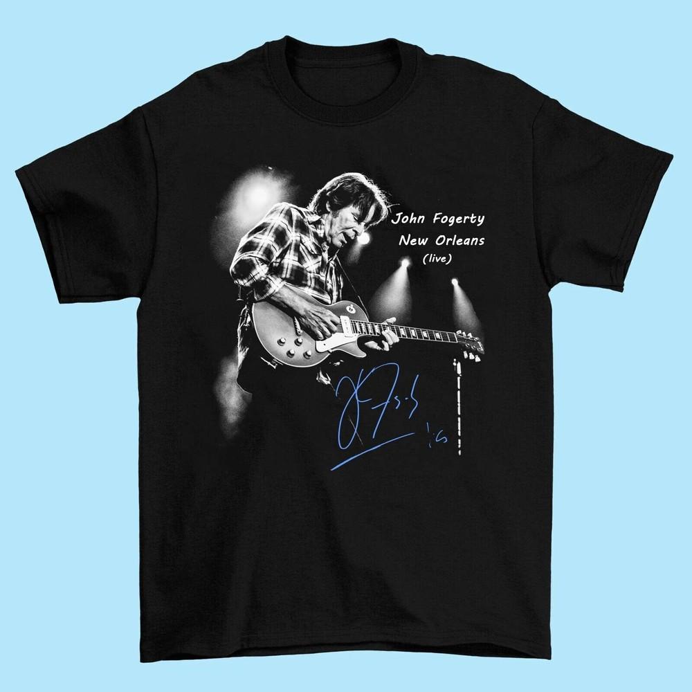 

John Fogerty New Orleans Live Shirt Adult Short Sleeve Unisex T-Shirt XL