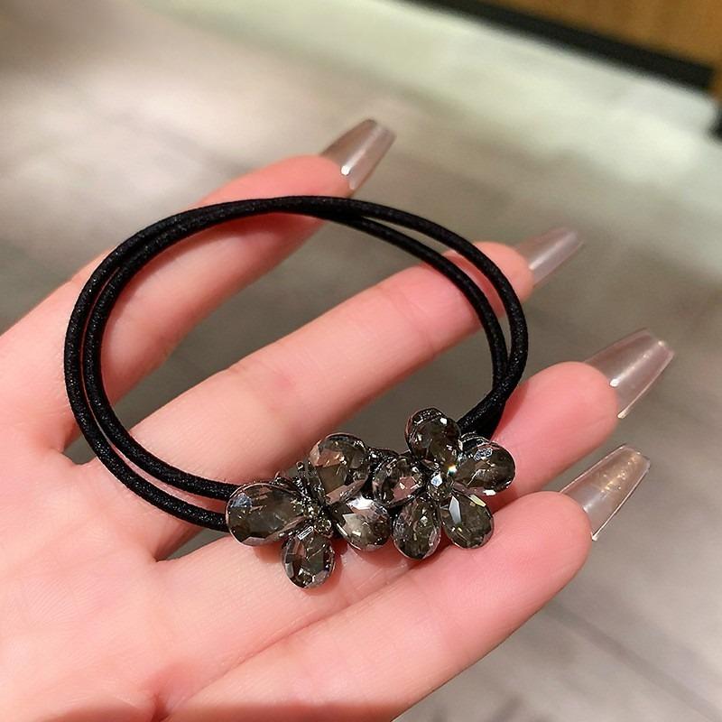 Elastice de Păr cu Strasuri la Modă pentru Fete Inel de Păr Coardă Scrunchie Accesorii Coadă de Cal Headdress Accesorii