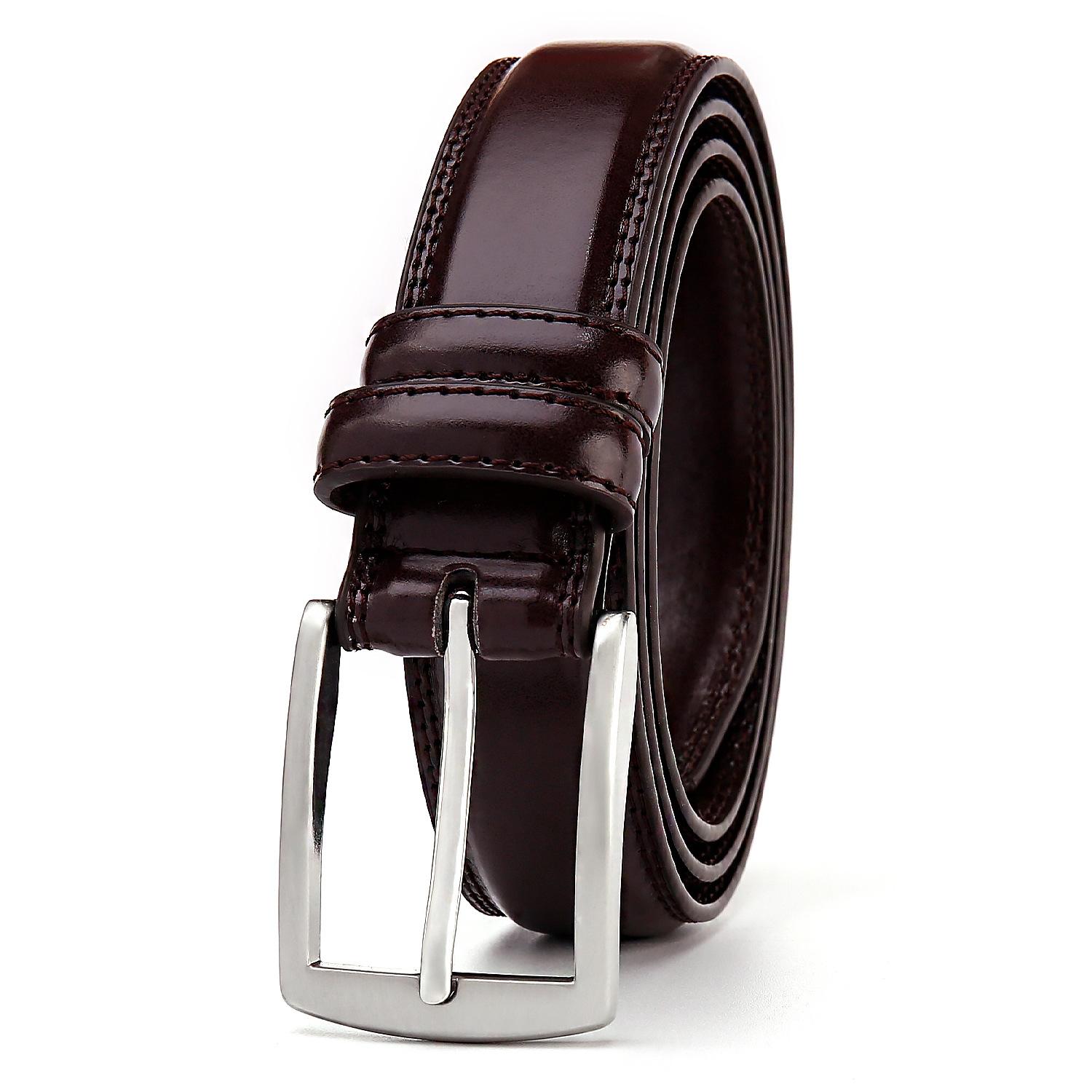 

Мужской ремень, деловой специальный ремень, мужской ремень высокого класса, мужской модный мужской стиль 120cm темно-коричневого