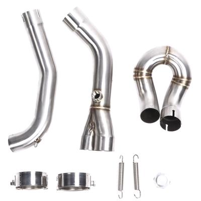 Motorcycle Exhaust Catalyst Delete Pipe Link Tube Replacement for Aprilia Shiver 750 750 GT
