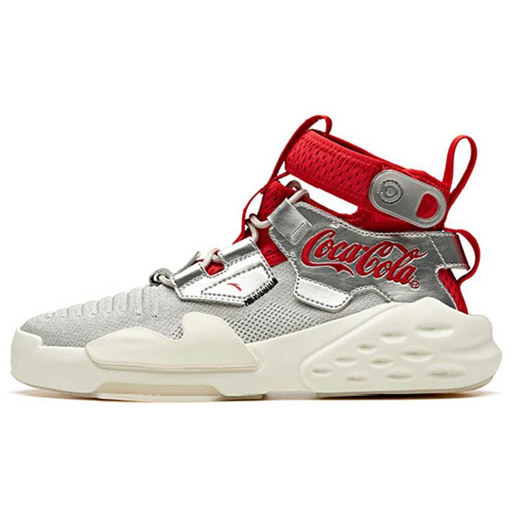 

Новые кроссовки Coca Cola x Anta с амортизаторами, нескользящие, с высоким верхом, спортивные, повседневные, бело-серо-красные 11948099S-2 39