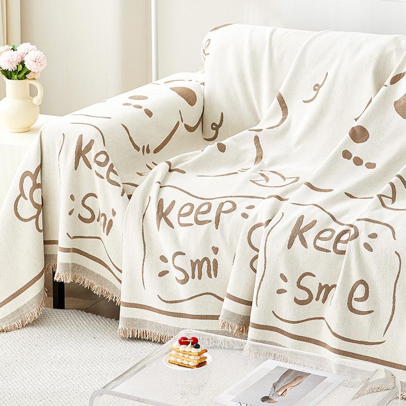 Bohemia Chenille Sofa Cover Universal Sofa Blanket Dust-proof Cloth for Bedroom Living Room Sofa Cushion