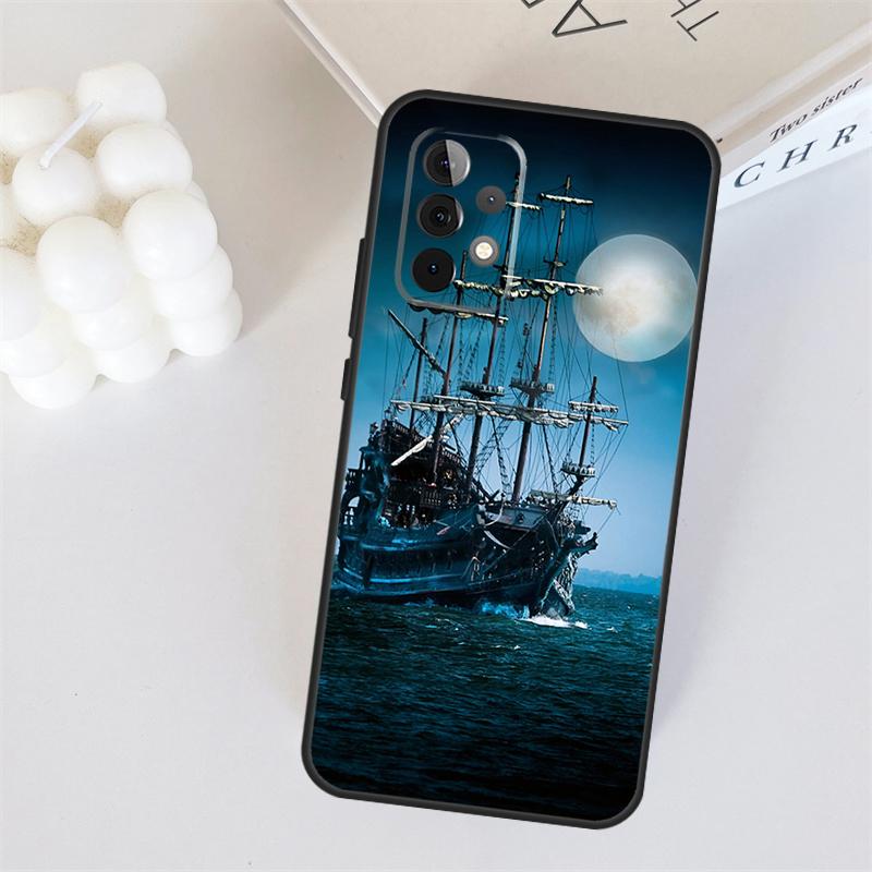Segelschiff Piratenschiff Für Samsung Galaxy A22 A32 A52 A54 A14 A16 A26 A36 A56 A55 A35 A05 A06 A15 A53 A33 A13 Hülle