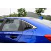 Glossy Black Rear Window Side Louver Cover Trim For - Honda Civic Sedan