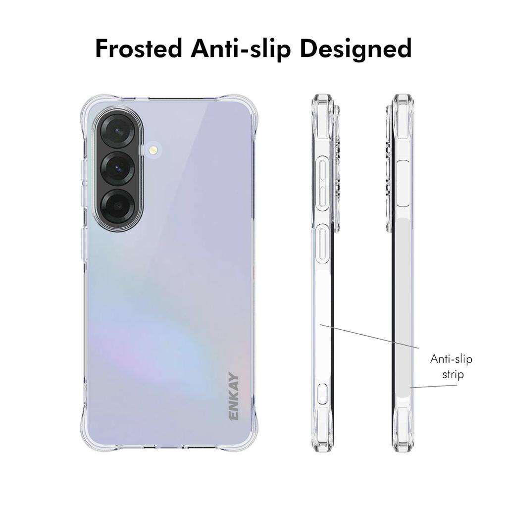 For Samsung Galaxy S26 Clear Phone Case ENKAY HAT PRINCE Shockproof Anti-slip TPU Cover