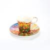 Tazze da caffè stile retrò lusso leggero Set da tè in ceramica per il tè pomeridiano domestico Tazza da caffè e piattini squisiti di fascia alta Regali
