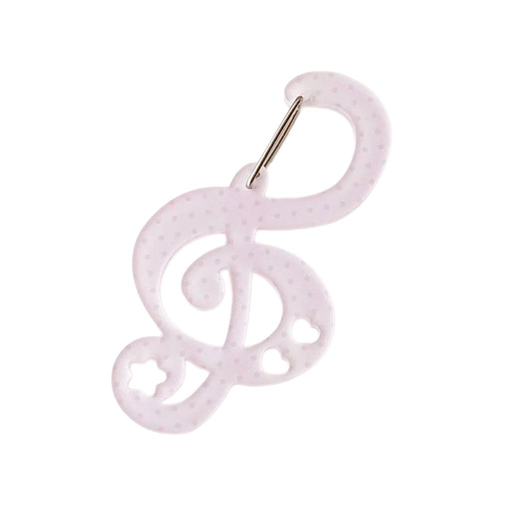 Acrylic Star Note Shape Carabiner Hook Clips Card Holder Keychain Portable Outdoor Keyring Hook Backpack Pendant Gifts