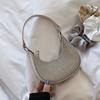 Chic Gender Neutral Rhinestone Accent Single Shoulder Crossbody Bag For Daily Use