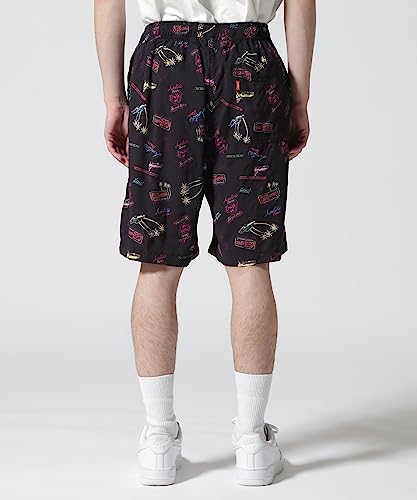 Avirex AVIATOR'S DINER ALOHA SHORT PANTS, Men's, Size M, 010, Black, 783-3113018